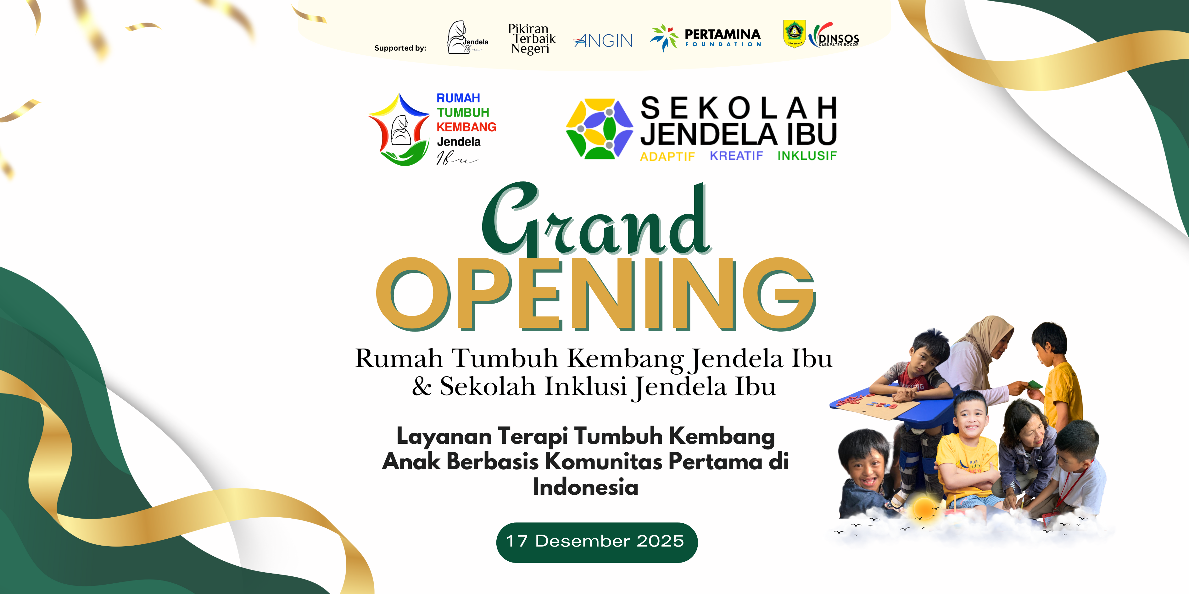 Pembukaan Yayasan Rumah Tumbuh Kembang Jendela Ibu: Ruang Aman untuk Tumbuh, Belajar, dan Diterima